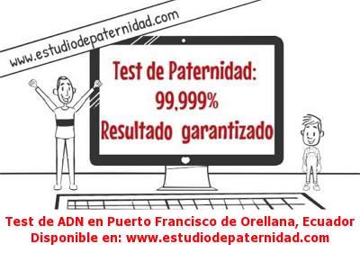 Test de ADN en Puerto Francisco de Orellana, Ecuador